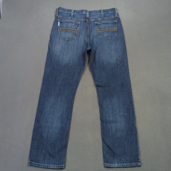 Cinch Jeans Men's 33x32 Blue Western Denim Silver Label Slim Straight Cowboy - Picture 2 of 11